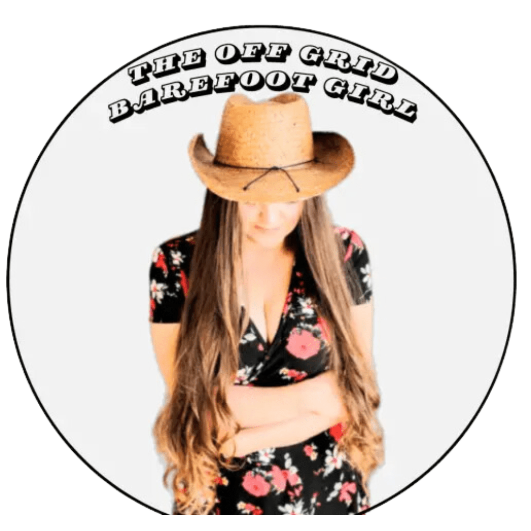 Image illustrates The Off Grid Barefoot Girl