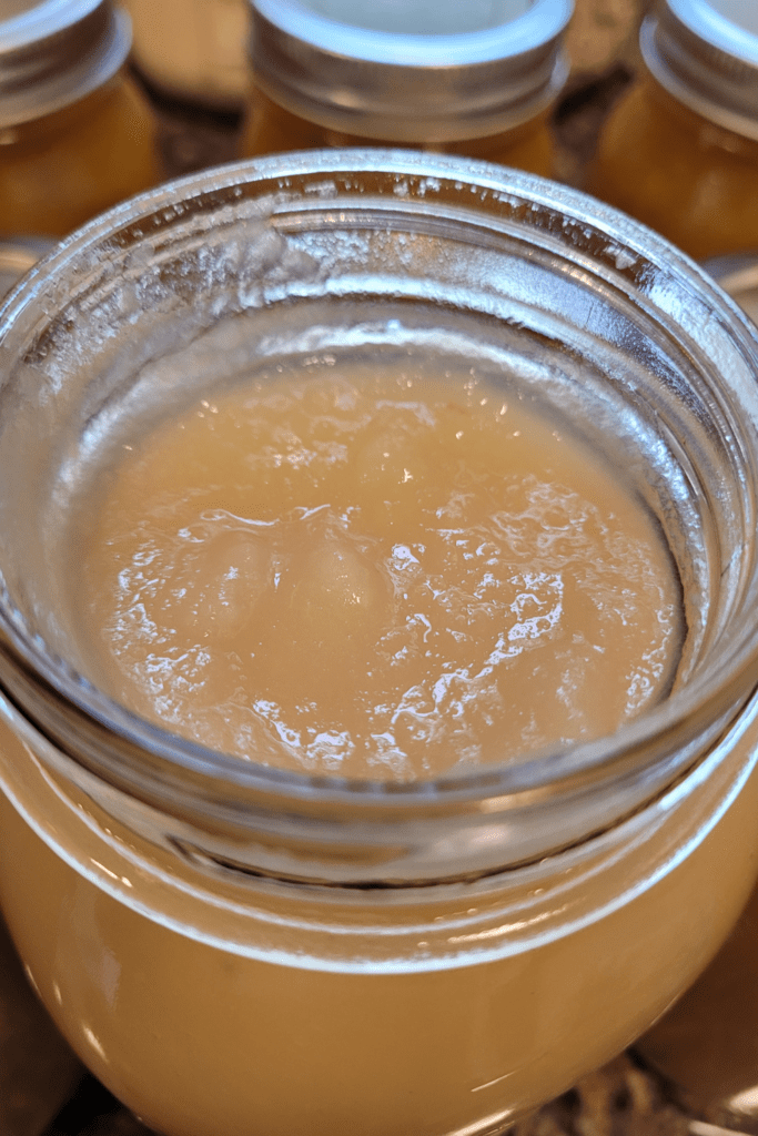 Image illustrates canning applesauce recipes.