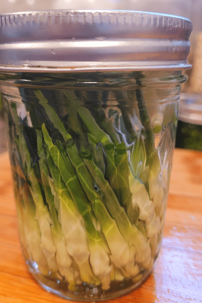 Image illustrates pickled produce.