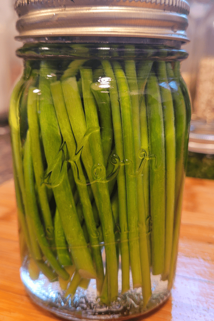 Image illustrates pickled produce.
