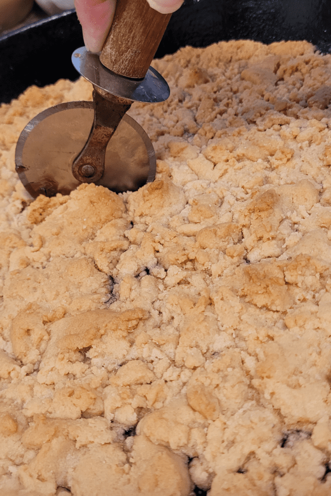 Image illustrate blueberry cobbler 