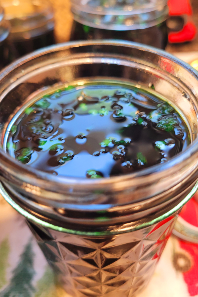 Image illustrates jalapeno mint jelly.