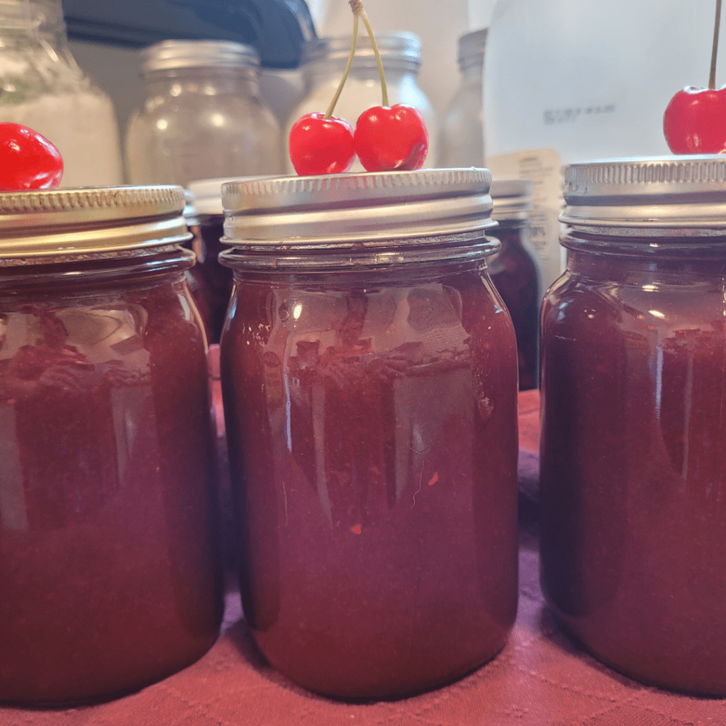 Image illustrates cherry syrup.