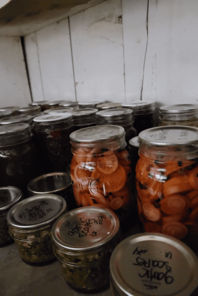 Image illustrates condiments in a pantry.