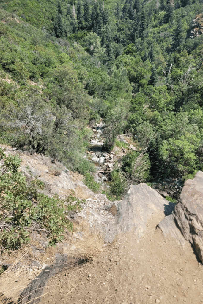 Image illustrates a landscape view of hiking the high desert.