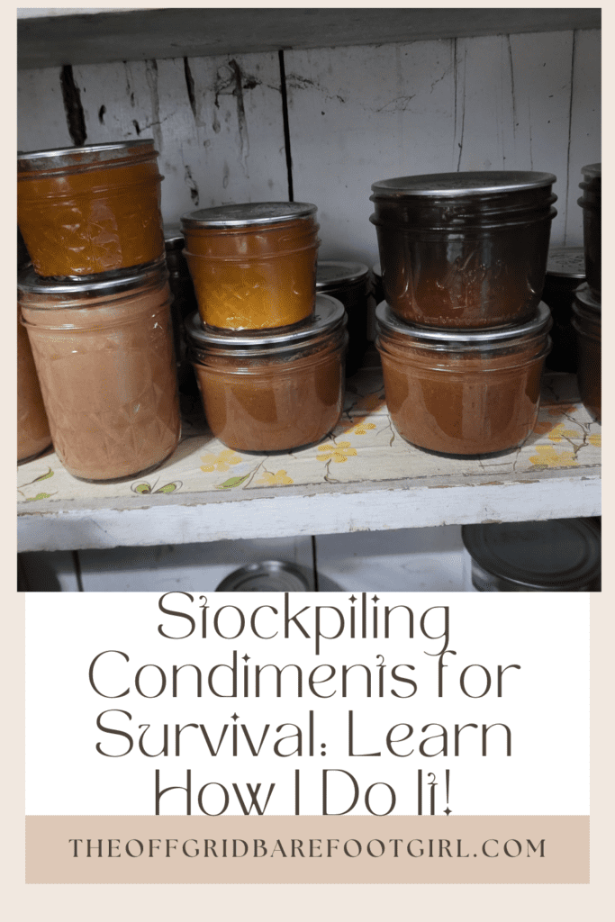 Image illustrates a Pinterest pin of condiments.