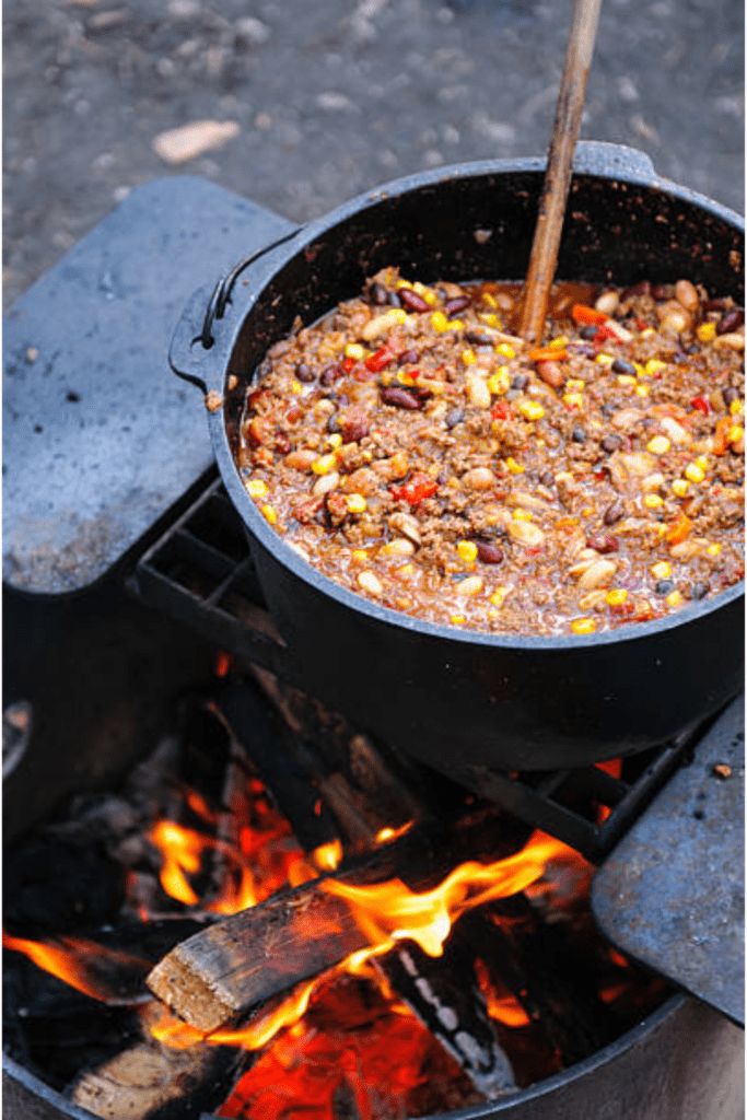 Image illustrates food ideas for backpacking meals.