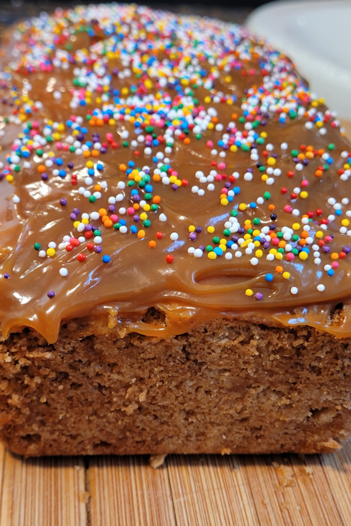 Image illustrates candy apple bread. 