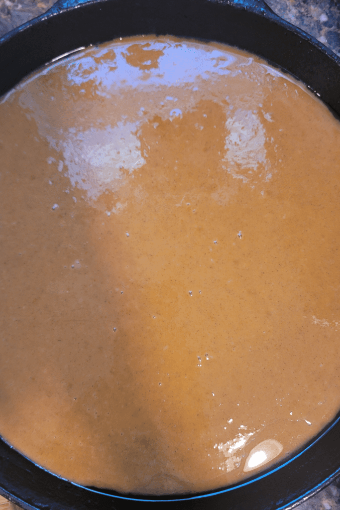 Image illustrates pumpkin pie crisp.