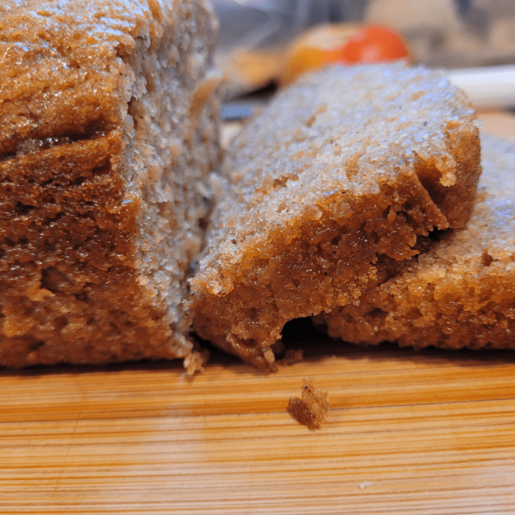 Image illustrates sweet potato bread.
