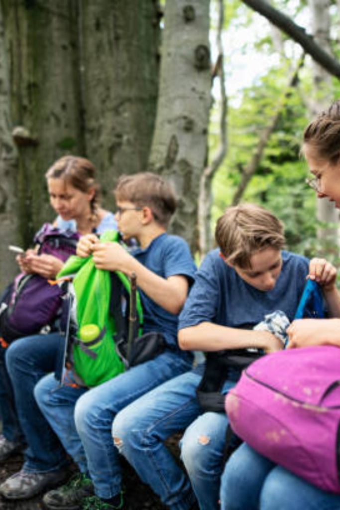 Image illustrates food ideas for backpacking meals.