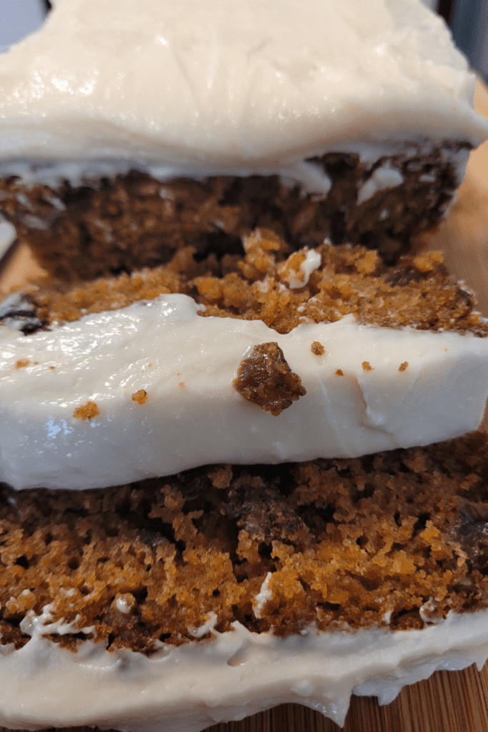 Image illustrates carrot cake quick bread.