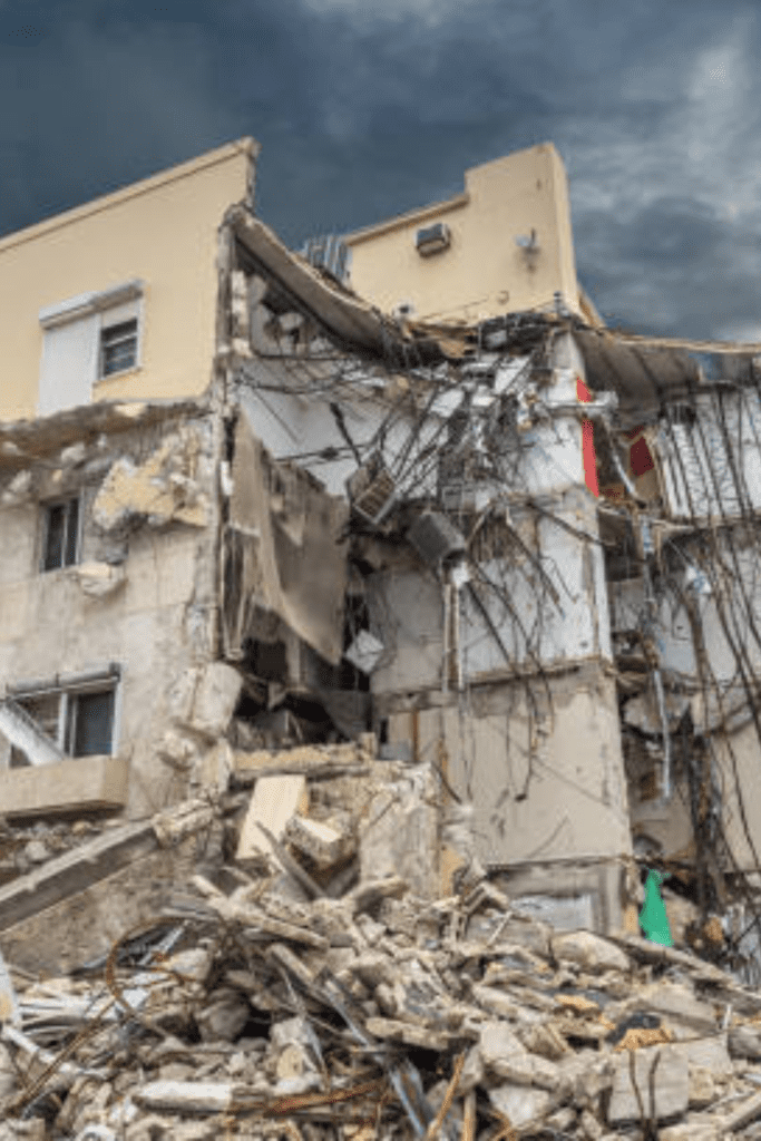 Image illustrates earthquake drills.