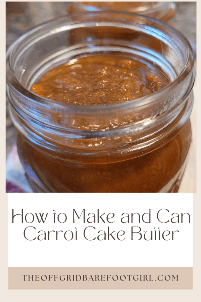 Image illustrates a Pinterest pin of carrot cake butter.