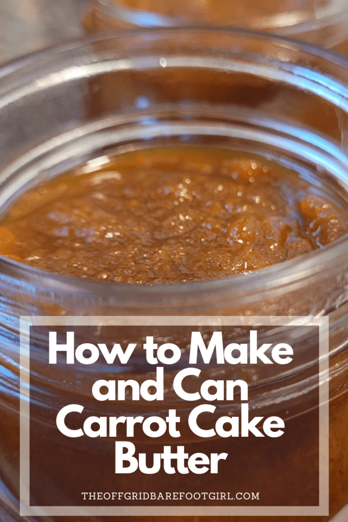 Image illustrates a Pinterest pin of carrot cake butter.