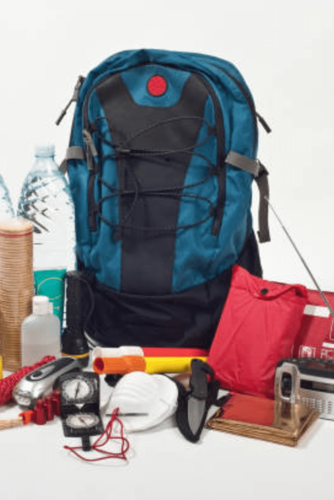 Image illustrates emergency kits for civil unrest.