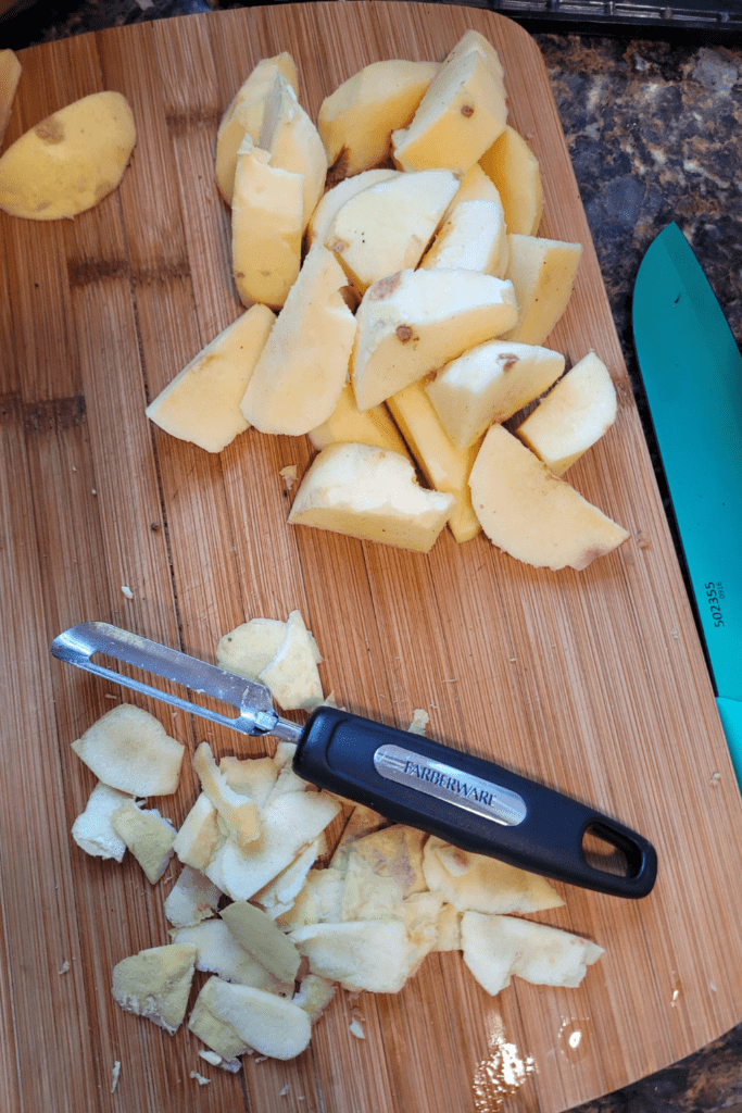 Image illustrates quince for quince chutney.