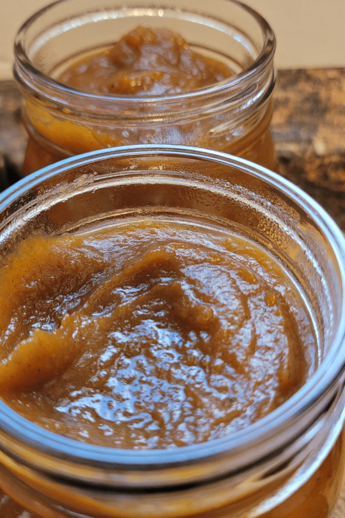 Image illustrates pumpkin butter. 