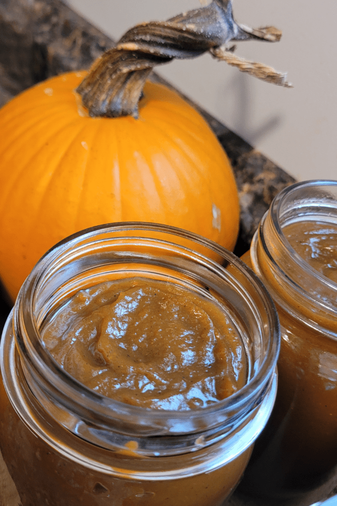 Image illustrates pumpkin butter. 