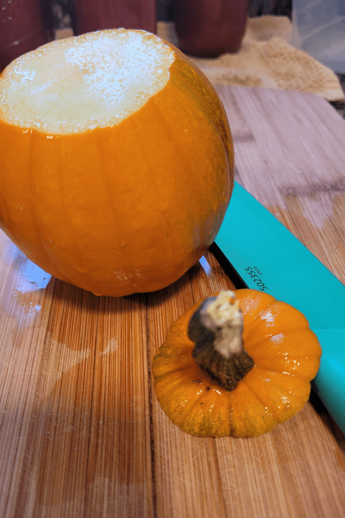 Image illustrates canned pumpkin.