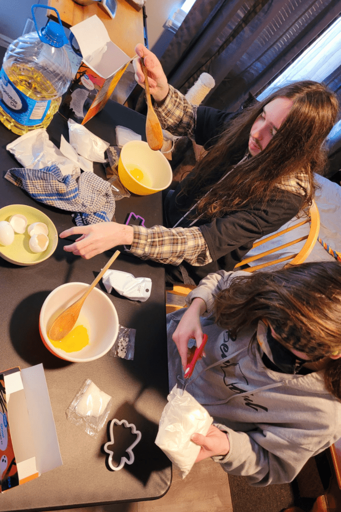 Image illustrates baking with teens for bonding with your teen.
