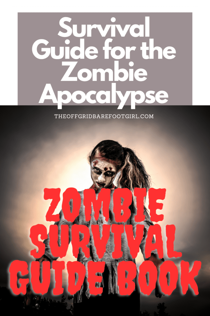Image illustrates a Pinterest pin of a zombie apocalypse.