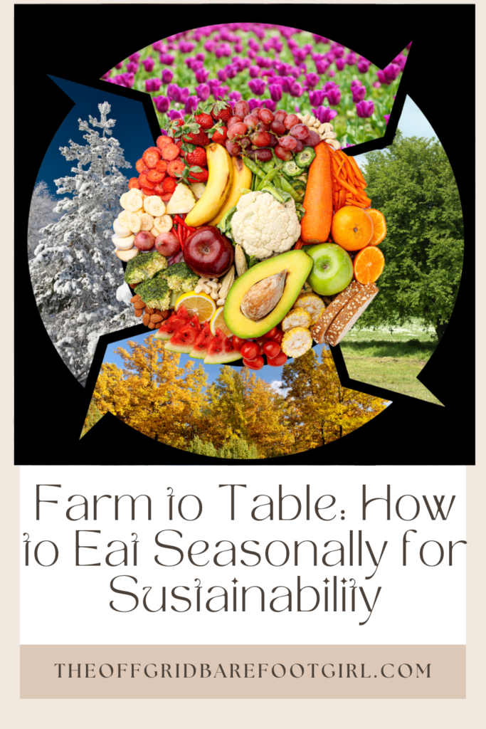 Image illustrates a Pinterest pin of farm to table.
