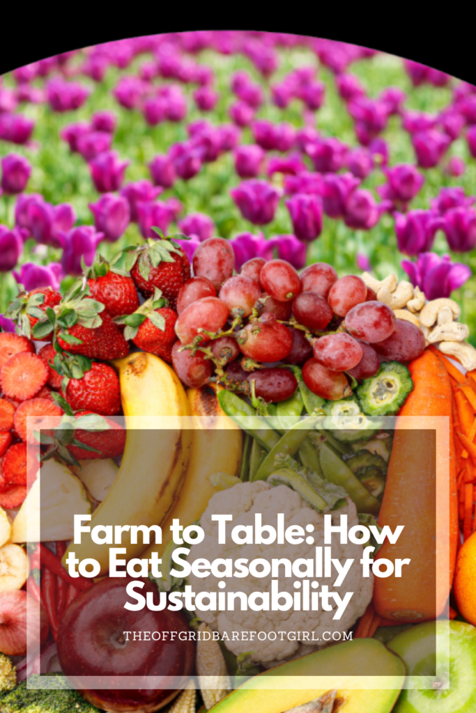 Image illustrates a Pinterest pin of farm to table.