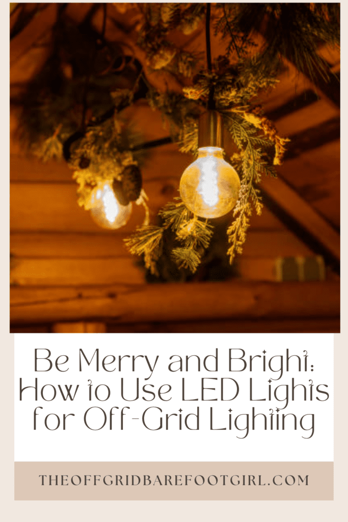 Image illustrates a Pinterest pin of LED lights.