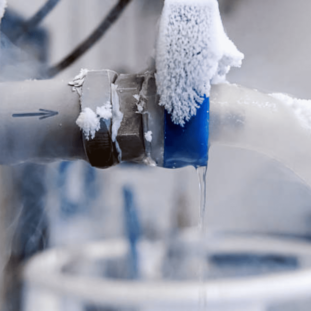 Image illustrates how to prevent pipes from freezing.