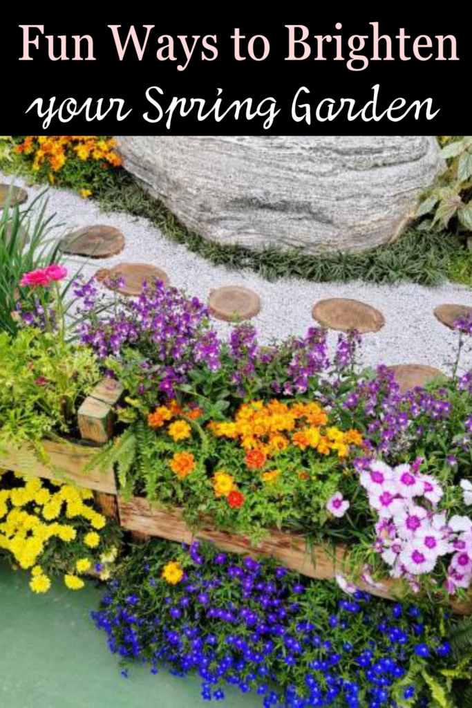 Image illustrates stepping stones for a spring garden.