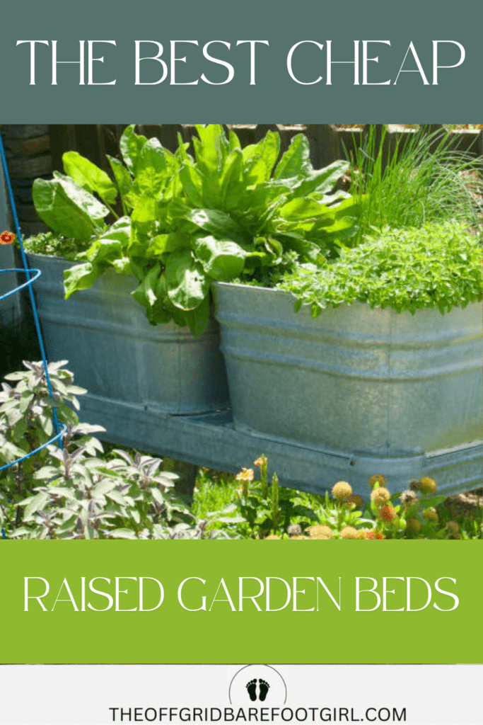 Image illustrates the best cheap raised vegetable garden beds.