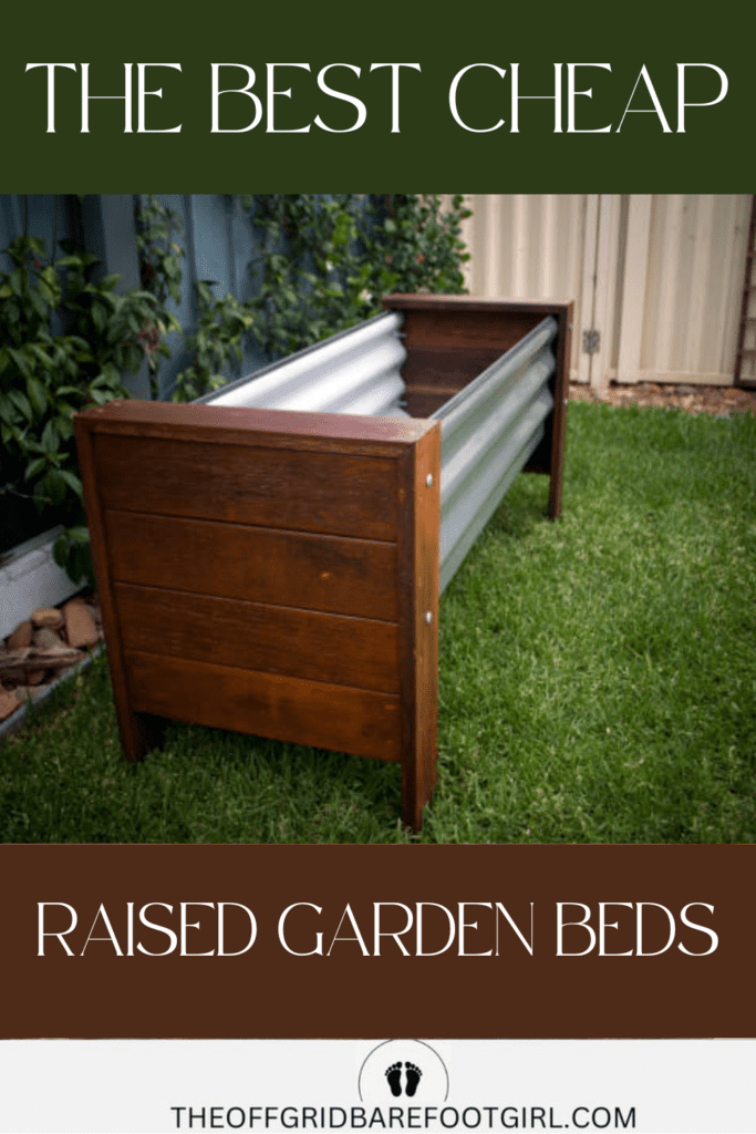 Image illustrates the best cheap raised vegetable garden beds.