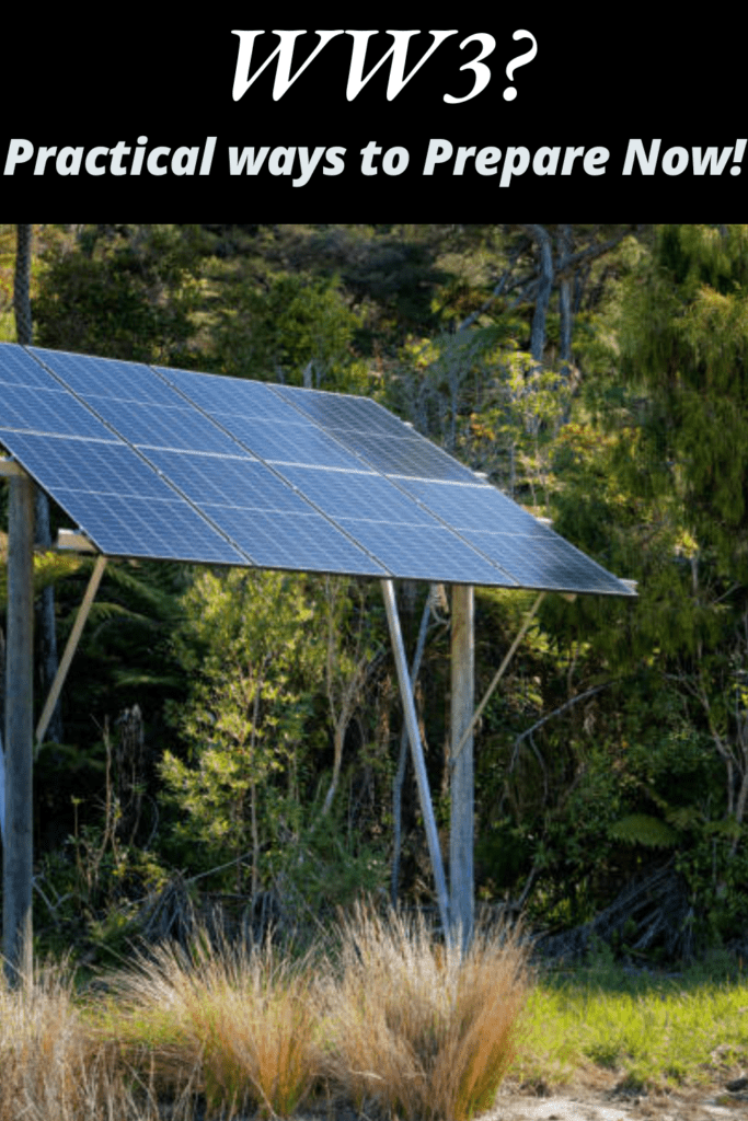 Image illustrates prepping for when does WW3 start