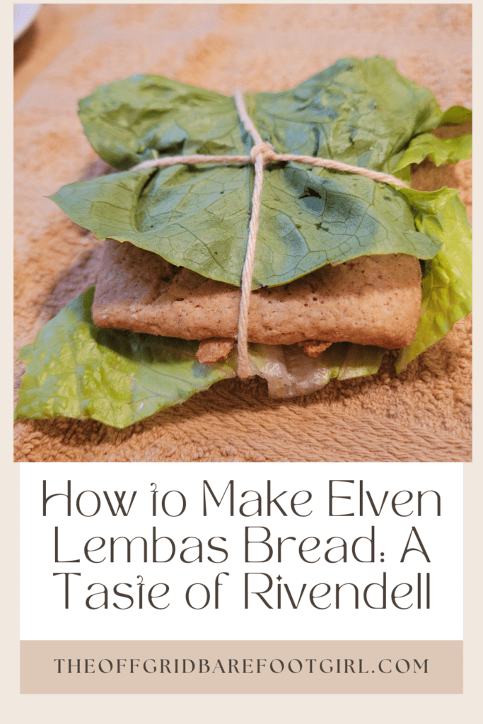 Image illustrates a Pinterest pin of Lembas bread.