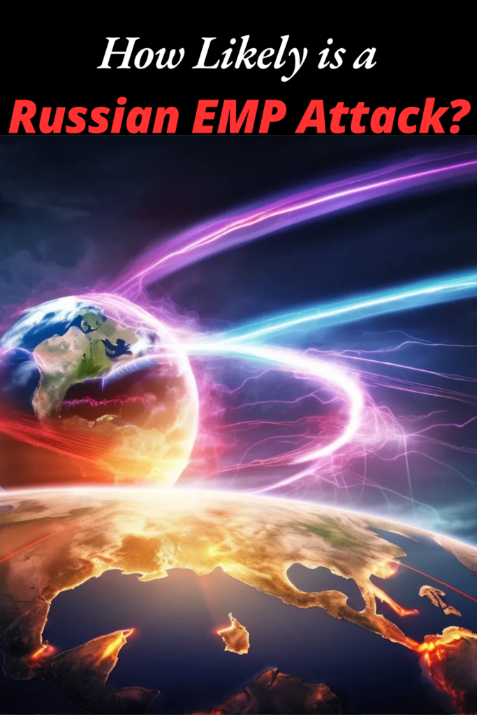 Image illustrates a possible Russian EMP attack.