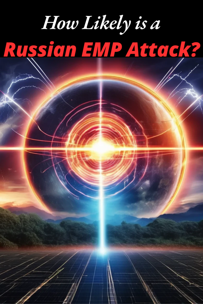 Image illustrates a possible Russian EMP attack.