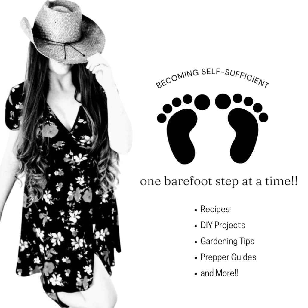 Image illustrates The Off Grid Barefoot Girl