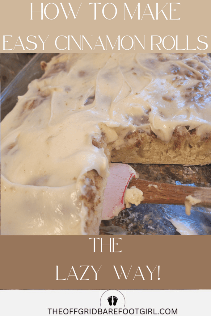 Image illustrates easy cinnamon rolls.