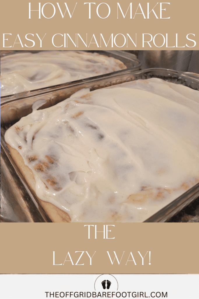 Image illustrates easy cinnamon rolls.