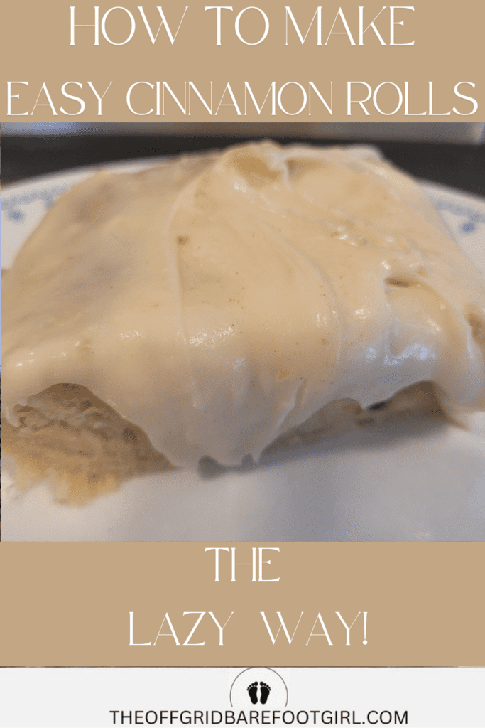 Image illustrates easy cinnamon rolls.