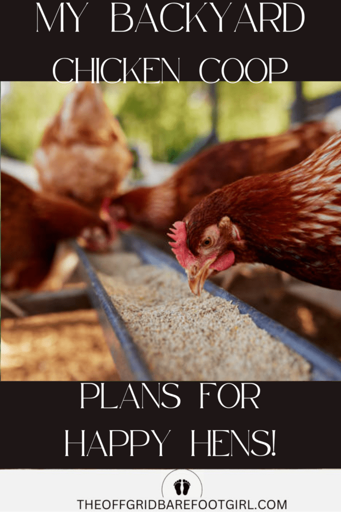Image illustrates a backyard chicken coop.
