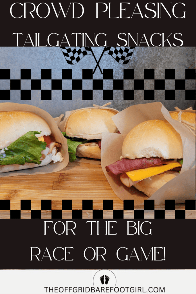 Image illustrates tailgating snacks.
