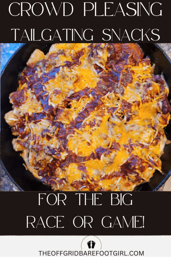 Image illustrates tailgating snacks.