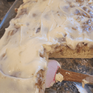 Image illustrates easy cinnamon rolls.