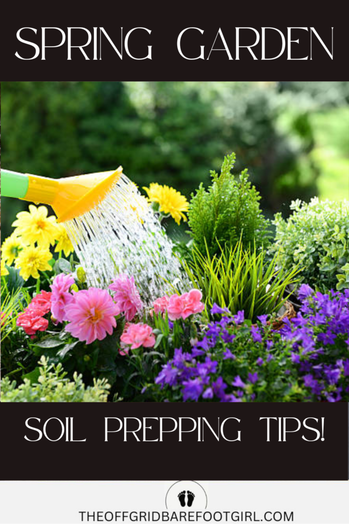 Image illustrates soil for a spring garden.