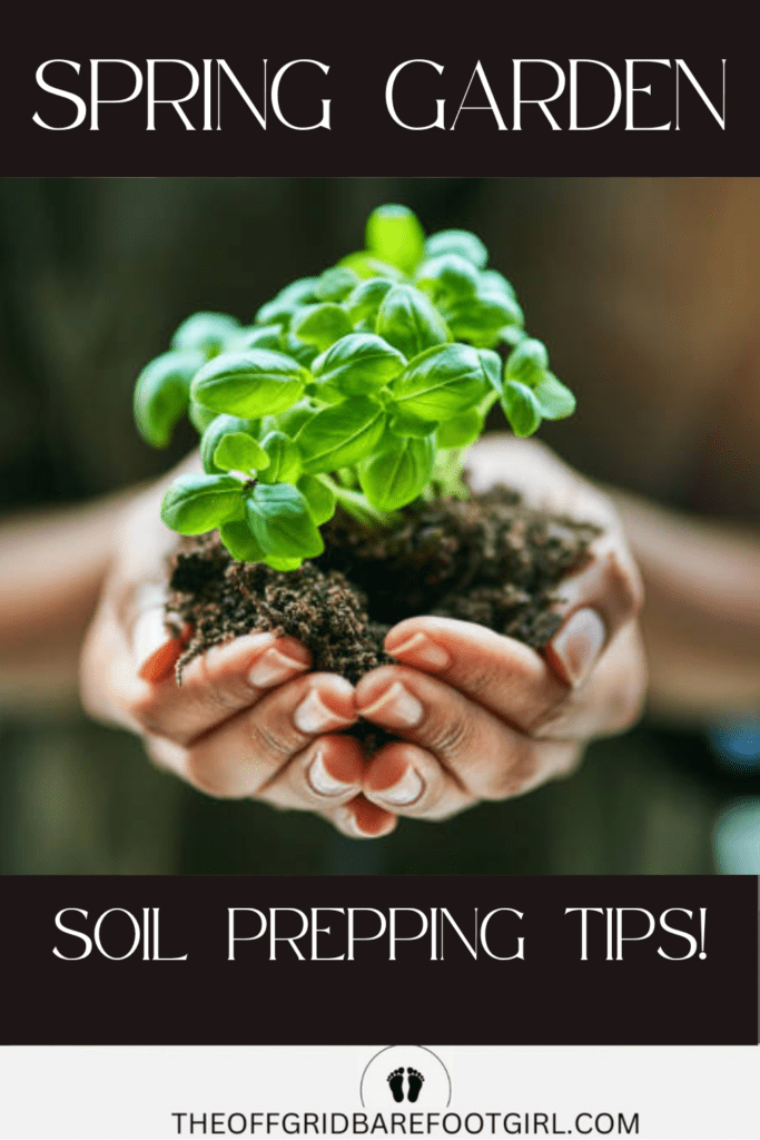 Image illustrates soil for a spring garden.