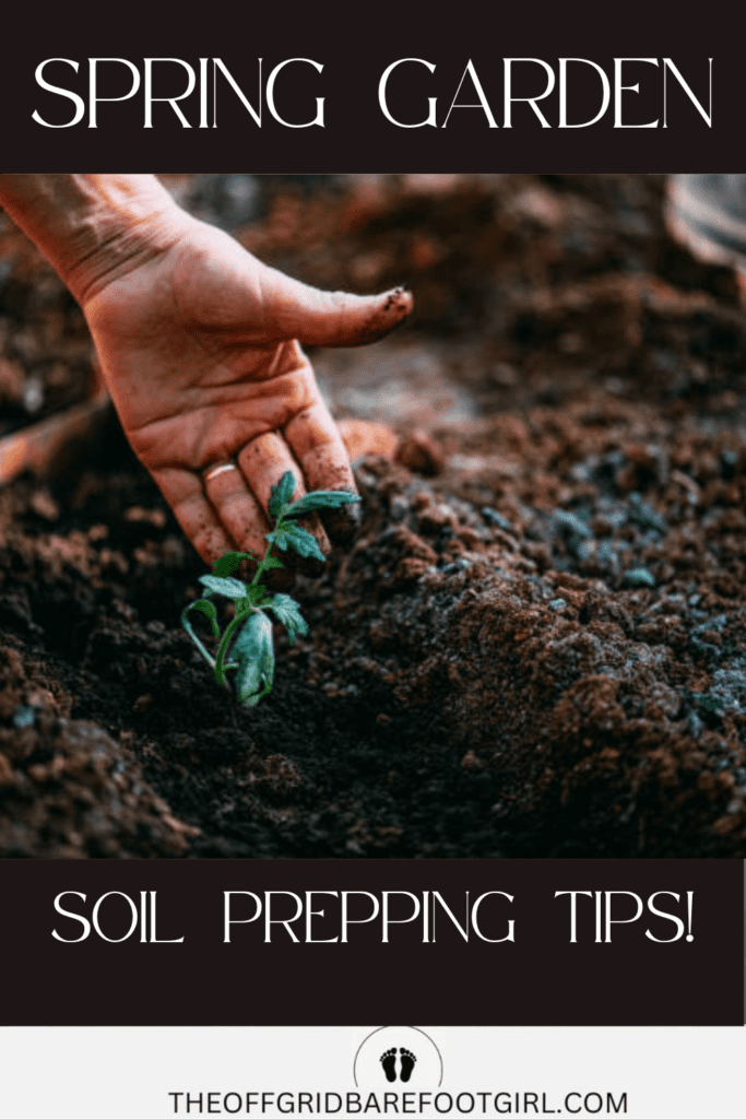 Image illustrates soil for a spring garden.