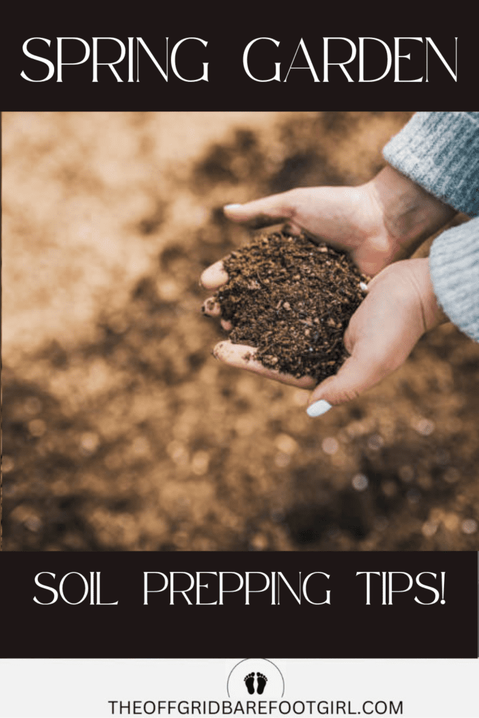 Image illustrates soil for a spring garden.