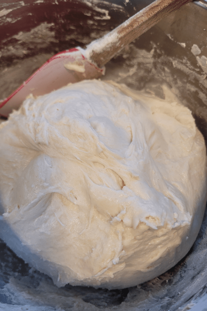 Image illustrates dough for Hershey's Kisses sourdough bread.